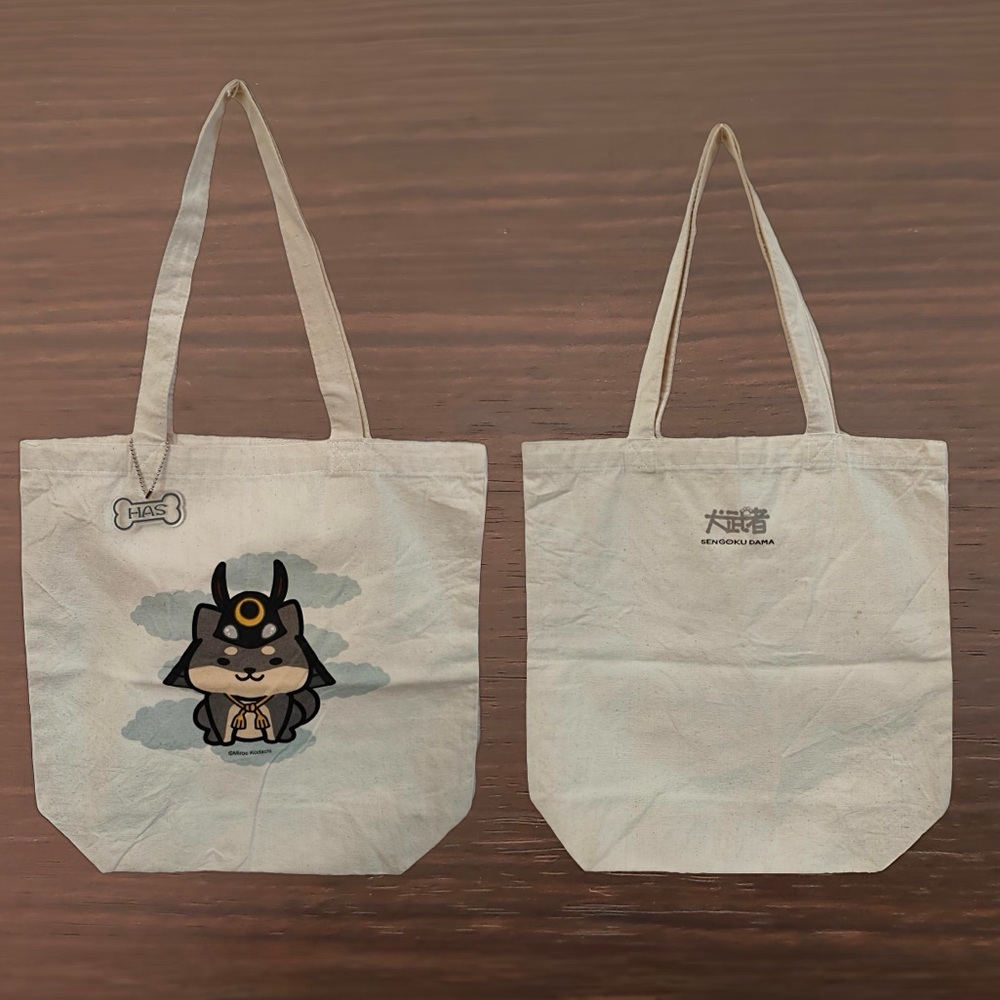 Canvas tote bag 犬武者 Miroc Kodachi from Japan